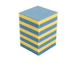 Dämpfungsklotz blau/gelb