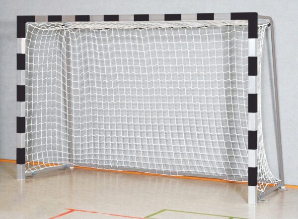 Handballtor Robust mit anklappbaren Torbügeln und Verbindungsstange