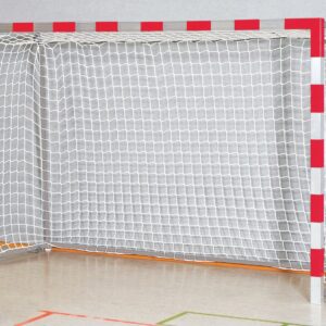 Handballtor Robust mit anklappbaren Torbügeln und Verbindungsstange