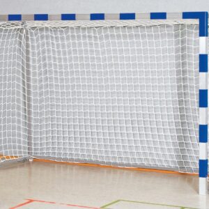 Handballtor Robust mit anklappbaren Torbügeln und Verbindungsstange
