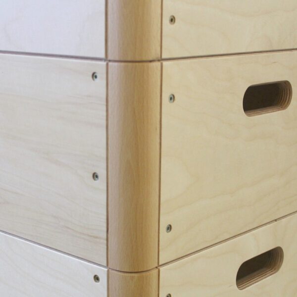 Sprungkasten klein aus Birke-Multiplex (farbig) - verschiedene Ausführungen – Bild 4