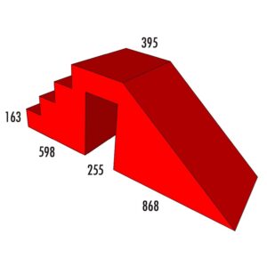 Treppenrutsche MEDI - rot