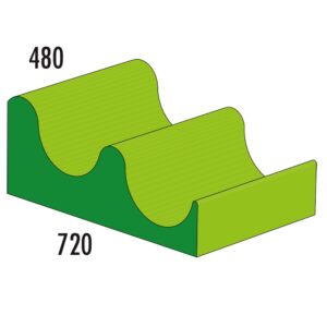 Große negative Welle MEDI - grün
