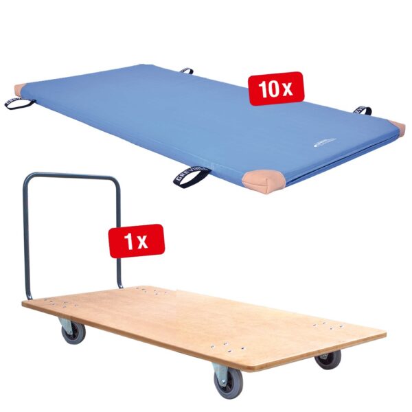 Schulturnmatten Sets (RG 80) 200 x 100 x 6 cm TÜV Süd geprüft