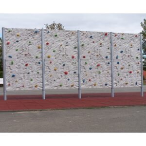 Freistehende Boulderwand Felsstruktur Länge 465 cm