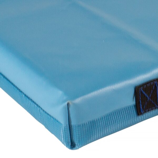 Sitzkissen, 50 x 50 x 6 cm – Grevinga® Einzelstück aus PVC- und Turnmattenstoff (RG 22), blau – Bild 2