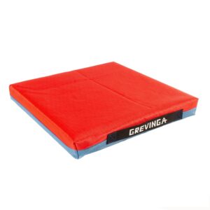 Sitzkissen, 50 x 50 x 6 cm – Grevinga® Einzelstück aus Turnmattenstoff (RG 22), rot/blau