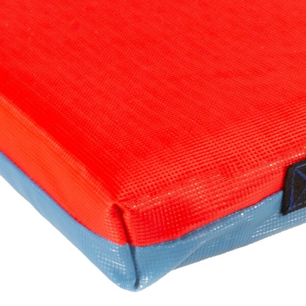 Sitzkissen, 50 x 50 x 6 cm – Grevinga® Einzelstück aus Turnmattenstoff (RG 22), rot/blau – Bild 2
