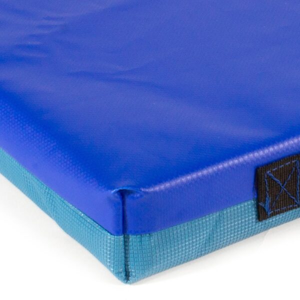 Sitzkissen, 50 x 50 x 6 cm – Grevinga® Einzelstück aus PVC- und Turnmattenstoff (RG 35), blau – Bild 2