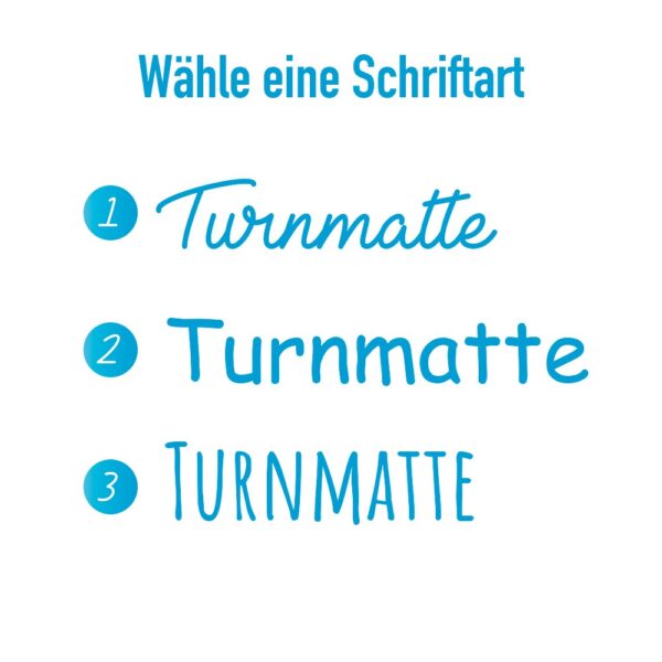 Individualisierung – Turnmatte oder Tragetasche mit Wunschnamen! – Bild 2